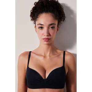 Super Push Up Destekli Siyah Bikini Üstü