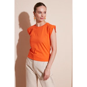 % 100 Pamuklu Bisiklet Yaka Kolsuz T Shirt Bayan T Shirt 5864019