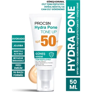 Procsın Hydra Pone SPF50+ Cilt Tonu Eşitleyici Makyaj Efekti Veren Cam Cilt Güneş Kremi Pa++++