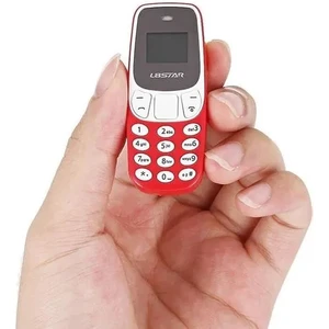 Mini Tuşlu Parmak Telefonu Siyah
