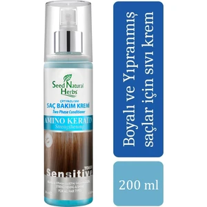 Seed Natural Herbs Amino Keratin Sıvı Saç Kremi Mavi Su 200 ML
