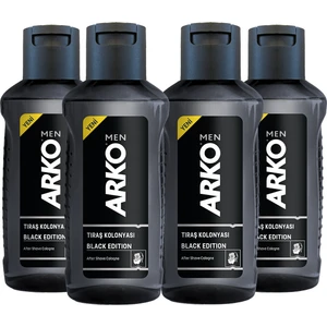 Arko Men Black Edition Tıraş Kolonyası 4 x 255 ml