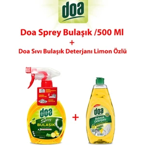 Sprey Mutfak 500ML ve Sıvı Bulaşık Deterjanı Limon Özlü 750ML
