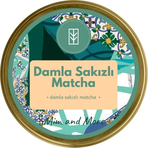 Mim and More Mastic Gum Matcha - Damla Sakız Aromalı Matcha, 25 Gr