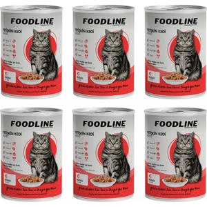 Kuzu Etli Yetişkin Kedi Konservesi 400 gr x 6 Adet