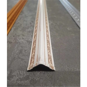 Bazaar Avm Dekoratif Poliüretan Duvar- Tavan  Köşe Profili Çıtası Bronz Renk (En:4x4 CM-BOY:100 Cm)- Duvar Süsü
