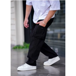 Erkek Kargo Cep Baggy Pantolon