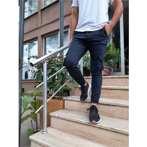 Tarz Cool Erkek Slim Fit Kargo Cep Likralı Pantolon