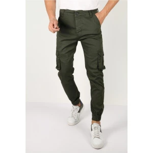 Tarz Cool Erkek Slim Fit Kargo Cep Likralı Pantolon
