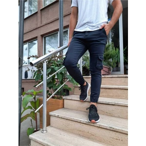 Tarz Cool Erkek Slim Fit Kargo Cep Likralı Pantolon