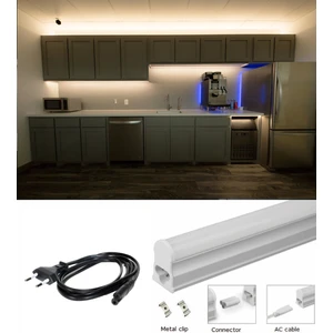 30-60-90-120 cm Anahtarlı Mutfak Tezgah Aydınlatması-Tak Çalıştır-1,5 mt Enerji Kablolu