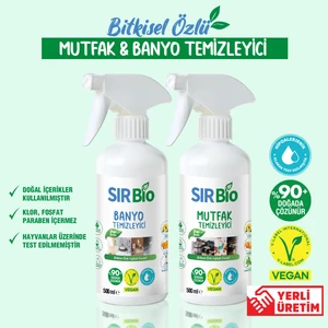 Sır Bio Mutfak Temizleyici 500 ml +Banyo Temizleyici 500 ml