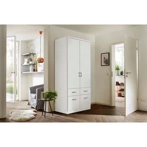 T Designo Aksu  Giyinme Dolabı - Çok Amaçlı Dolap - Gardırop 90 Cm-2 Kapaklı-2 Çekmeceli