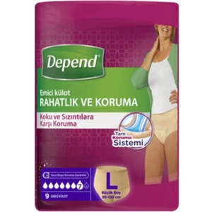 Emici Külot Büyük Boy Kadın 9'lu