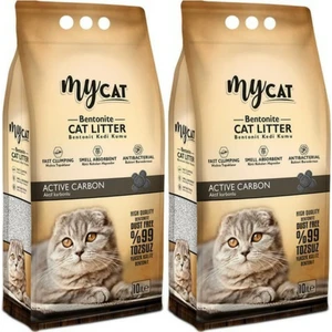 My Cat Aktif Karbon Topaklaşan Bentonit Kedi Kumu 10 Lt x 2 Adet