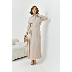 FTZ Women Kadın Modal Etekli Takım  Taş 30714