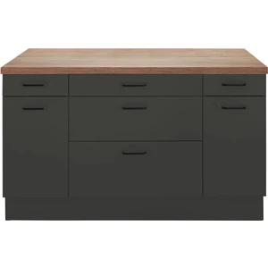 T Designo Alt Modül 130 cm Antrasit -Tezgah Dahil