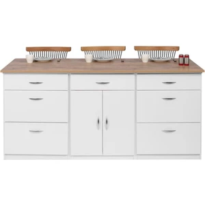 T Designo Lucky Mutfak Adası -150 cm -Atlantik Çam Tezgah Dahil