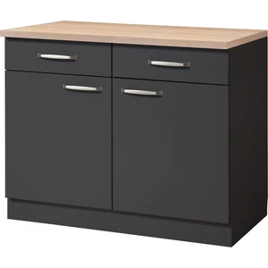 T Designo Ares Mutfak Çekmeceli Alt Modül - Dolap 100 cm Antrasit- Tezgah Dahil