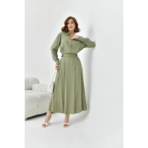 FTZ Women Kadın Modal Etekli Takım  Haki 30714