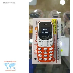 Bade Shopping Mini Tuşlu Parmak Telefonu Pembe