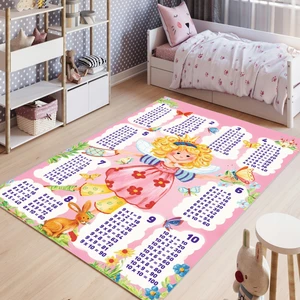 Çarpım Tablosu Desenli Eğitici Renkli Dijital Baskılı Halı Kaydırmaz Tabanlı Yıkanabilir Çocuk Odası