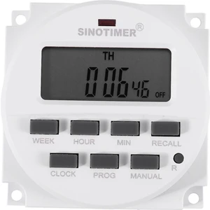 Sinotimer TM618H-2 220V Ac Dijital Zaman Anahtarı Çıkış Gerilimi 220V 7 Gün Haftalık Programlanabilir Zamanlayıcı Anahtarı Işıklar Için Uygulama (Yurt Dışından)