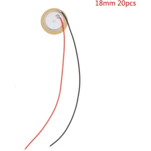 20 Adet Piezo Elemanları Sensör Tetik Davul Disk Tel Bakır Piezoelektrik Buzzer Karşılaşması (Yurt Dışından)