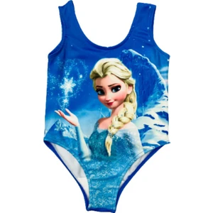 Lolli Boom Kids Kız Çocuk Buzlar Prensesi Temalı Askılı Mayo