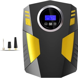 Dijital Lastik Şişirme 12V Dc Taşınabilir Hava Kompresörü 150 Psı Lastik Pompası Basınç Göstergeli Fener ST-5002