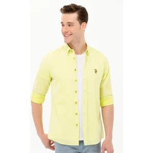 U.S. Polo Assn. Erkek Citron Gömlek Basic 50262977-VR168