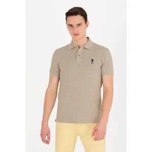 U.S. Polo Assn. Erkek Haki Tişört Basic 50263238-VR027