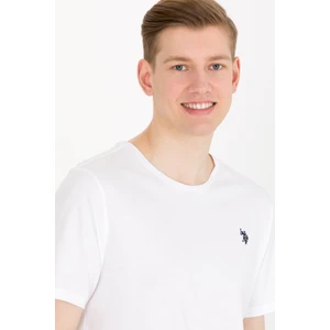 U.S. Polo Assn. Erkek Beyaz Tişört Basic 50263026-VR013