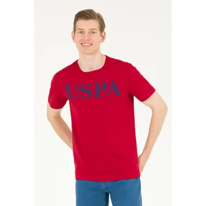 U.S. Polo Assn. Erkek Bordo Tişört Basic 50262976-VR014