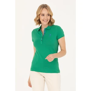 U.S. Polo Assn. Kadın Yeşil Basic Tişört 50262698-VR054