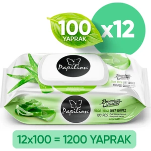 Premium Aloevera Özlü Islak Havlu 100X12 - 1200 Yaprak