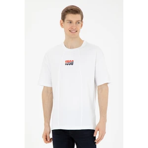 U.S. Polo Assn. Erkek Beyaz Tişört 50287049-VR013