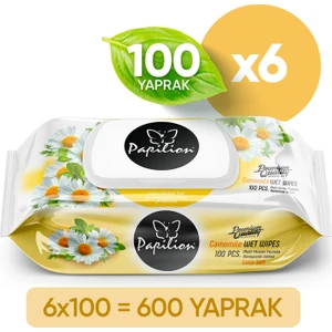 Premium Papatya Özlü Ekstra Soft Islak Havlu 100X6 - 600 Yaprak