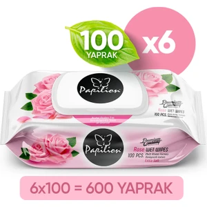 Premium Gül Özlü Ekstra Soft Islak Havlu 100X6 - 600 Yaprak