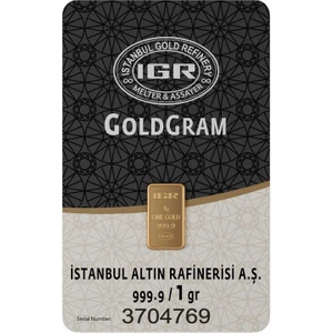 Harem Altın 1 gr 999.9 IAR Gram Külçe Altın
