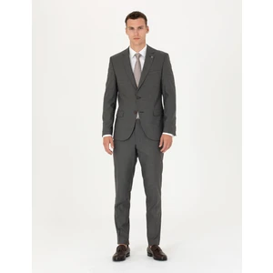 Pierre Cardin Erkek Kahverengi Çizgili Ex.Slim Fit Takım Elbise 50272707-VR029