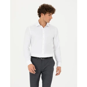 Pierre Cardin Erkek Beyaz Slim Fit Uzun Kollu Gömlek 50275692-VR013