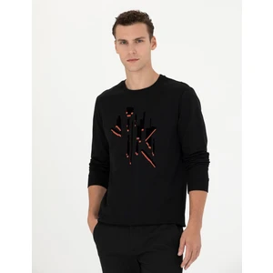Pierre Cardin Erkek Siyah Regular Fit Sweatshirt 50279556-VR046