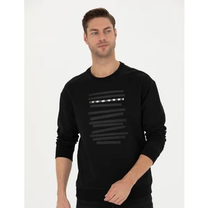Pierre Cardin Erkek Siyah Regular Fit Sweatshirt 50273325-VR046