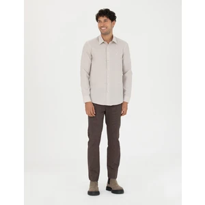 Pierre Cardin Erkek Kahverengi Slim Fit Kanvas Pantolon 50278440-VR029
