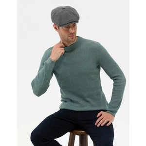 Pierre Cardin Erkek Yeşil Slim Fit Bisiklet Yaka Triko Kazak 50260296-VR054