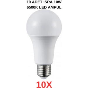 10 Watt 6500K LED Ampul 10'lu