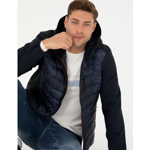 Pierre Cardin Erkek Lacivert Kapüşonlu Kapitone Spor Mont 50273118-VR033