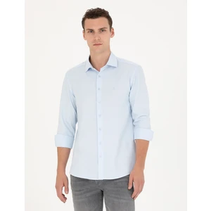 Pierre Cardin Erkek Açık Mavi Slim Fit Uzun Kollu Gömlek 50275684-VR003