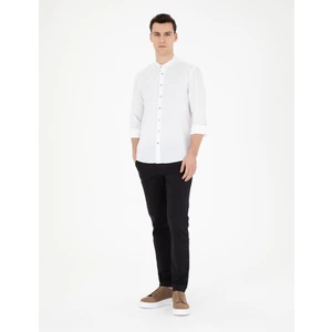 Pierre Cardin Erkek Siyah Slim Fit Kanvas Pantolon 50288511-VR046